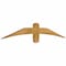 Ekena Millwork Bellingham Rough Sawn Timber Gable Bracket, Western Red Cedar, 60"W x 10"H x 2"D x 4"F, 4/12 Pitch GBW060X10X0204BEL00RWR - alternate 5